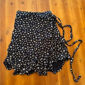PAC Sun John Galt black wrap skirt